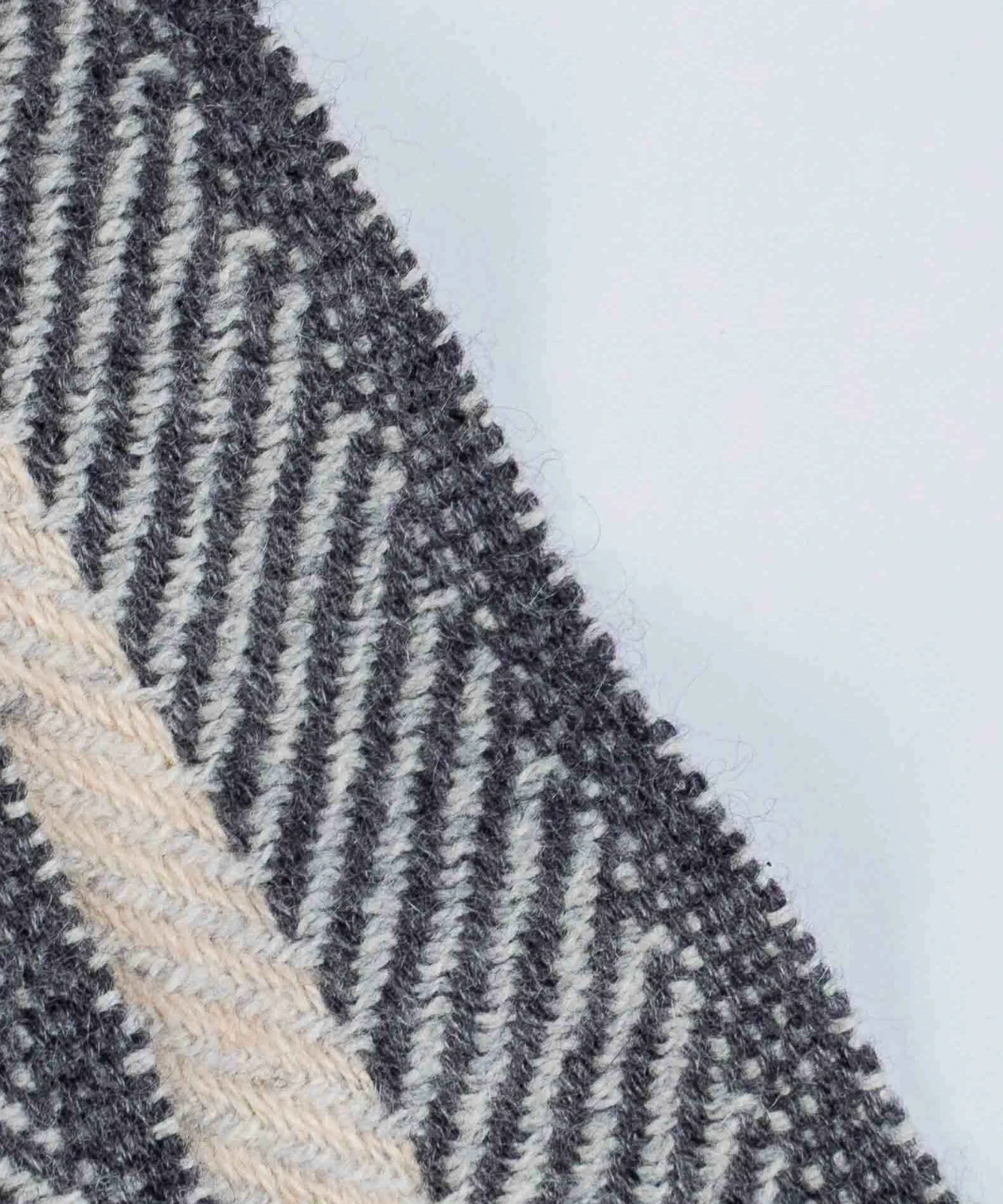 WD37 -Herring Bone Striped Scarf perspective view